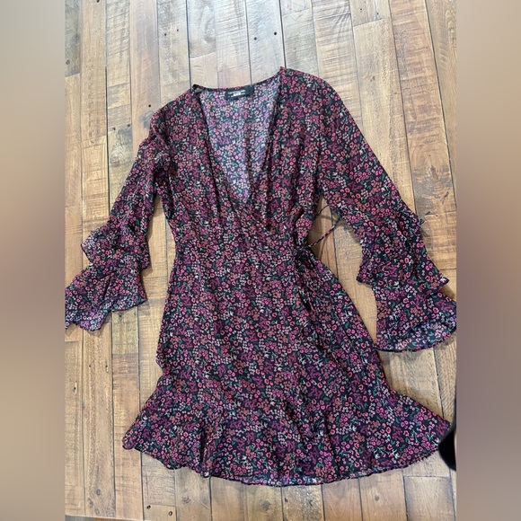 The Fifth Label | Sheer Floral Wrap Dress - Picture 3 of 6